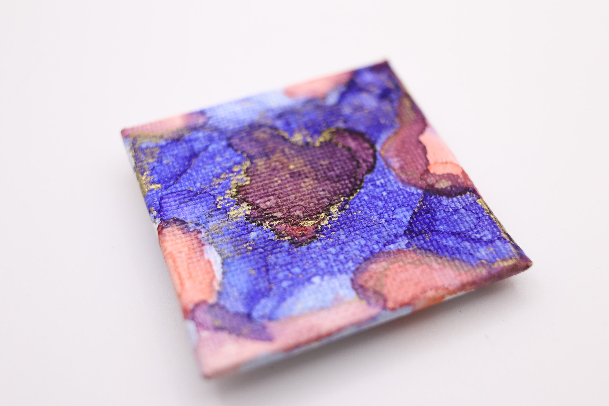 2x2 Mini Masterpiece Magnet - Pink/Purple Bloom