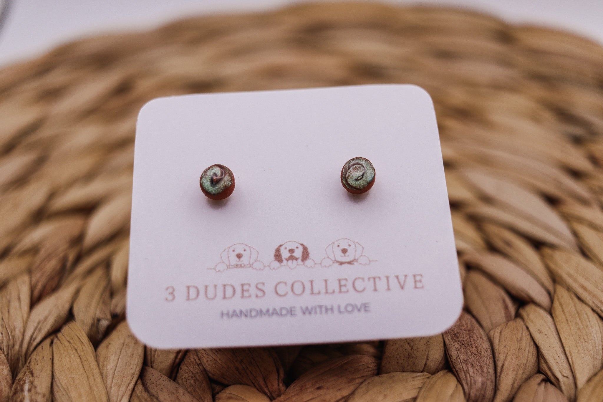 Micro Studs - Holographic Swirl