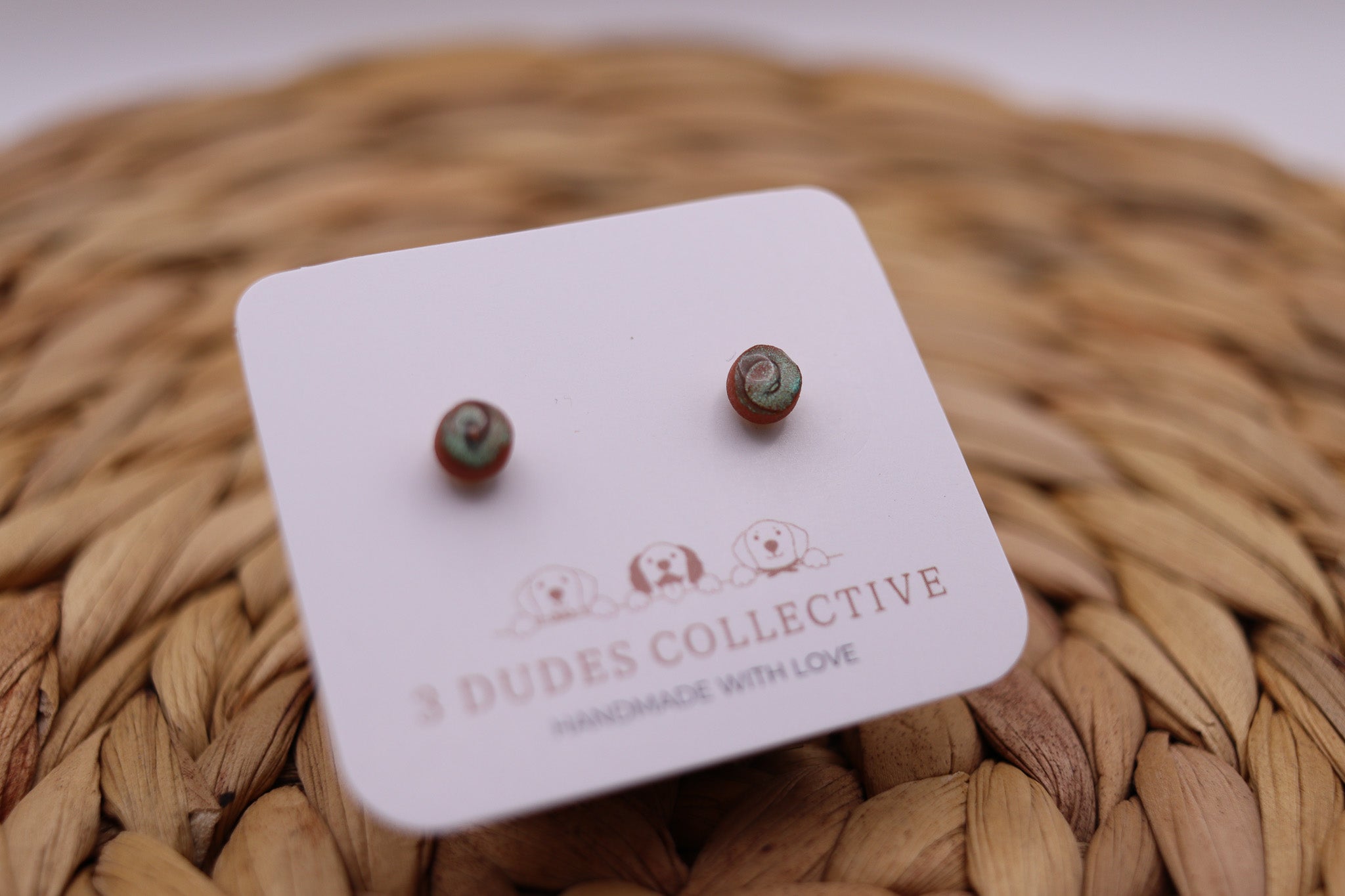 Micro Studs - Holographic Swirl