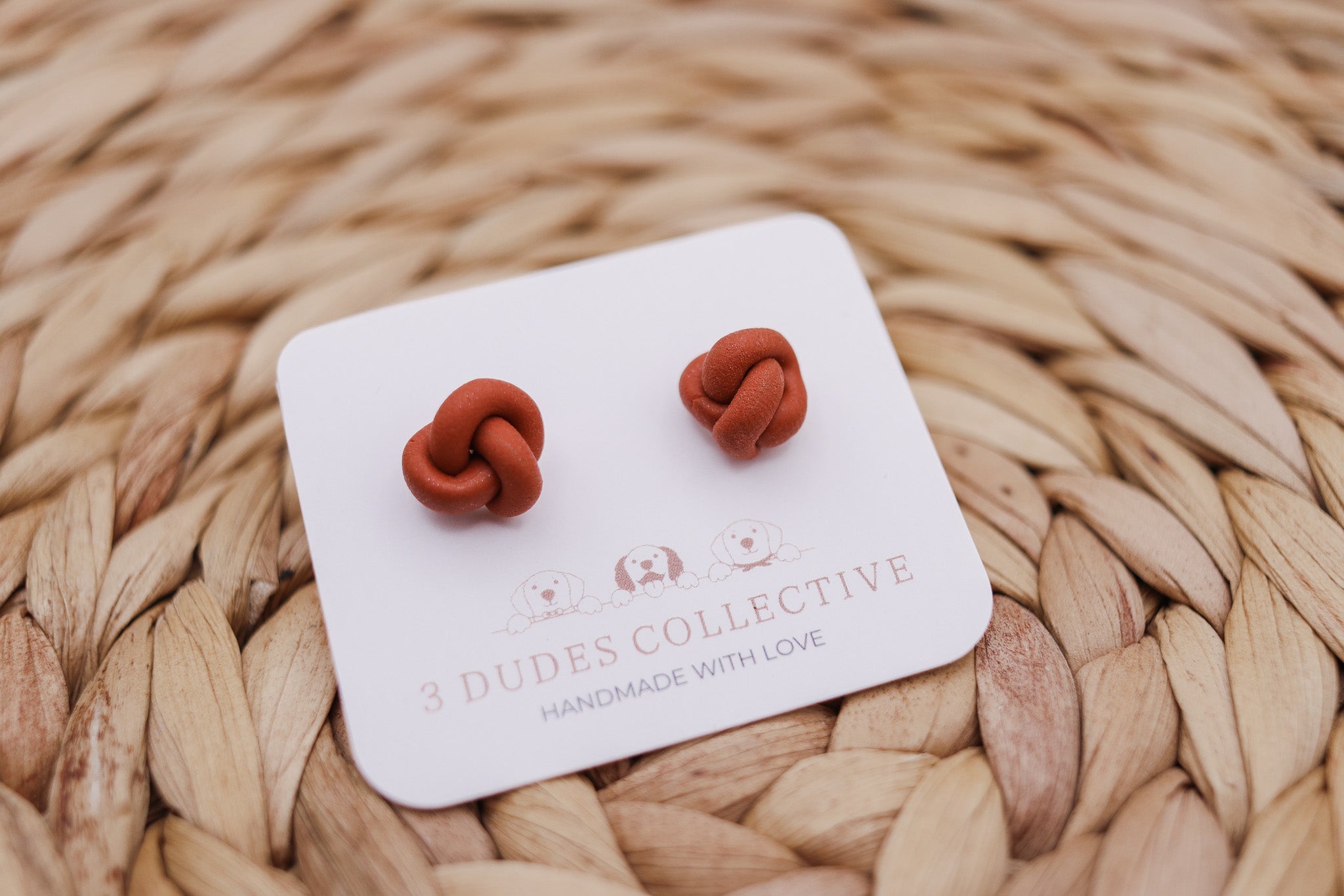 Knotted Stud Earrings