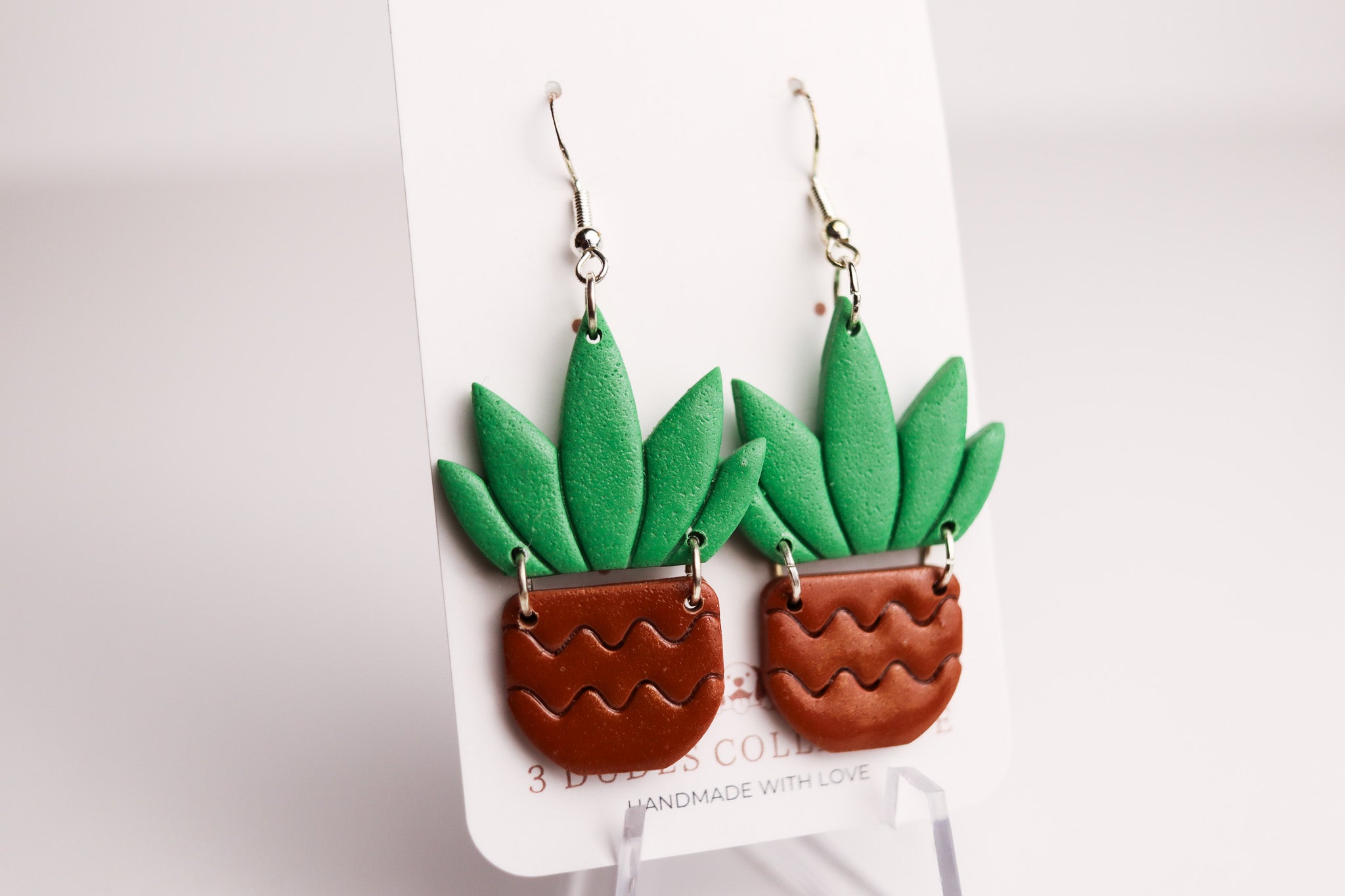 Agave Plant Earrings
