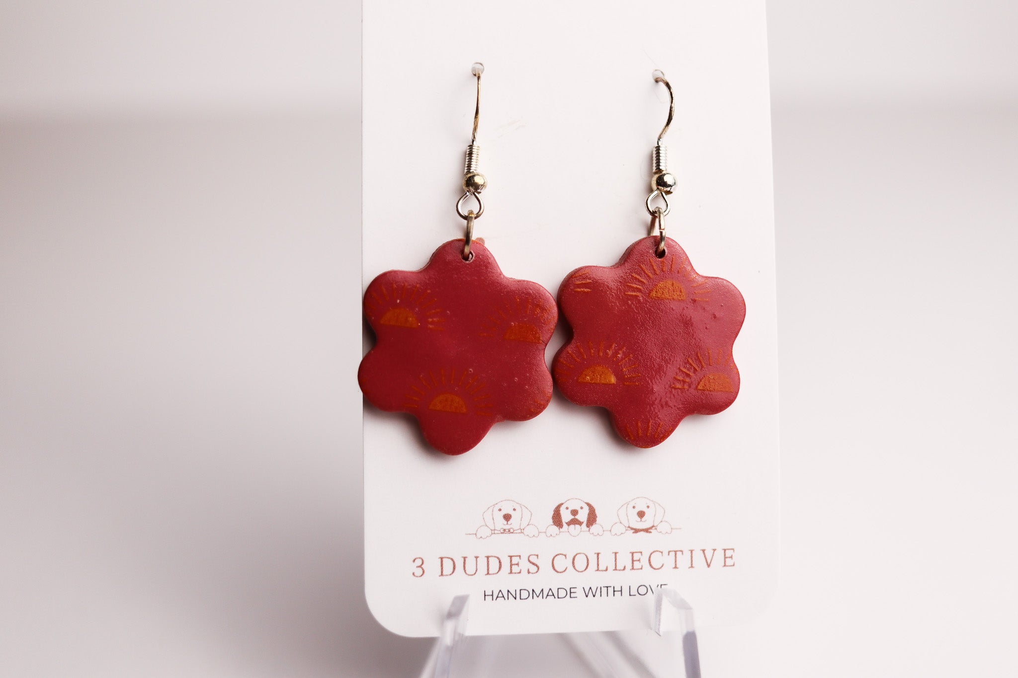 Sunset Flowers Dangle Earrings