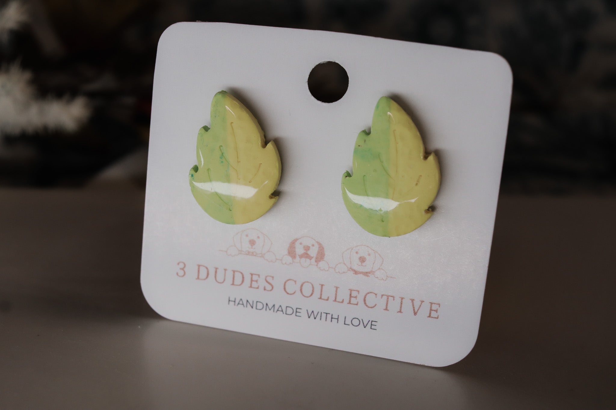 Limoncello Leaves Stud Earrings