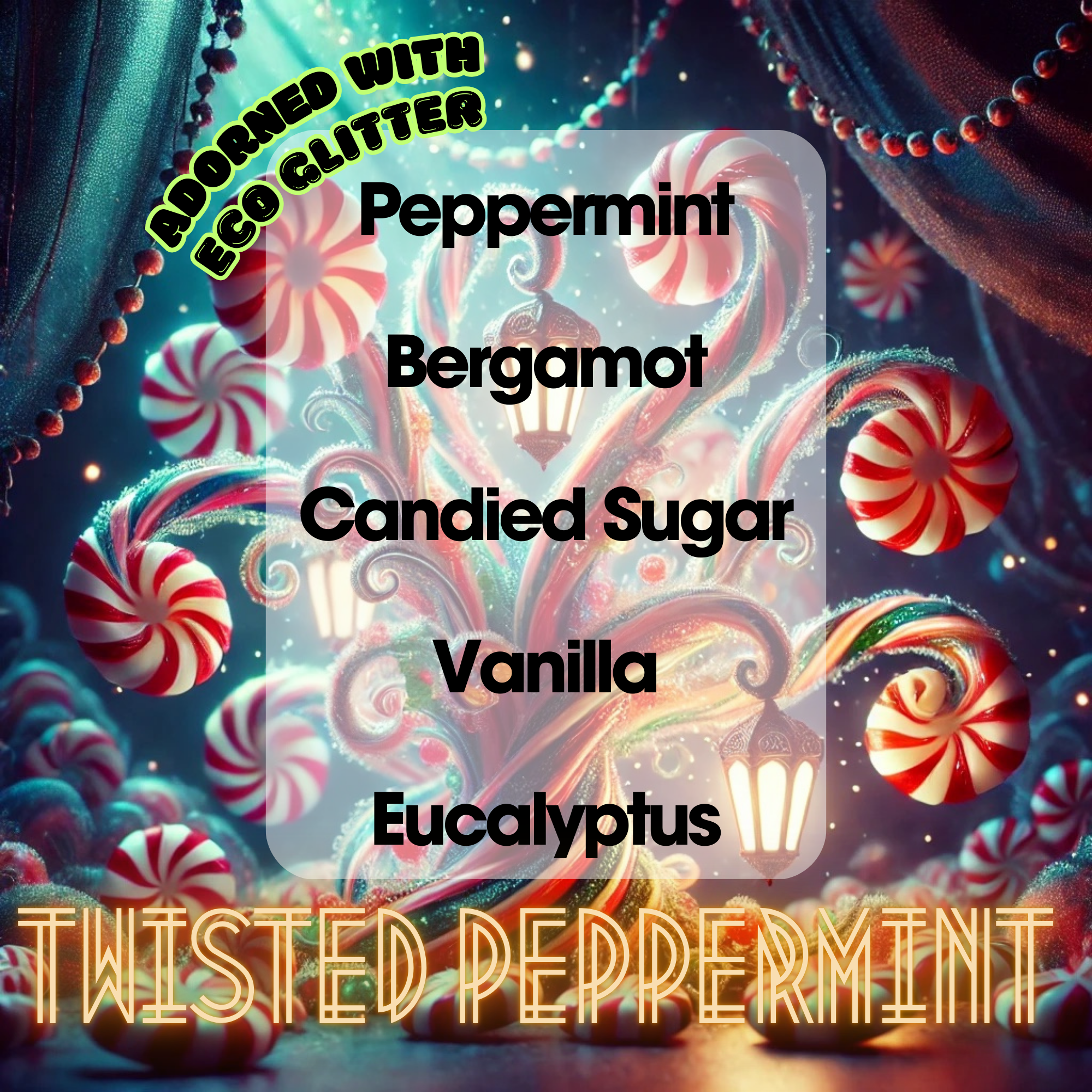 Twisted Peppermint Soy Wax Snap Bar