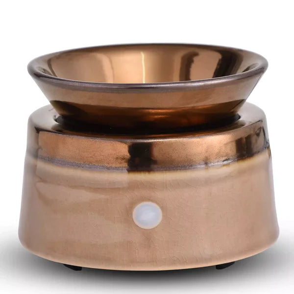 Ceramic 2-in-1 Wax Warmer - Copper and Peach