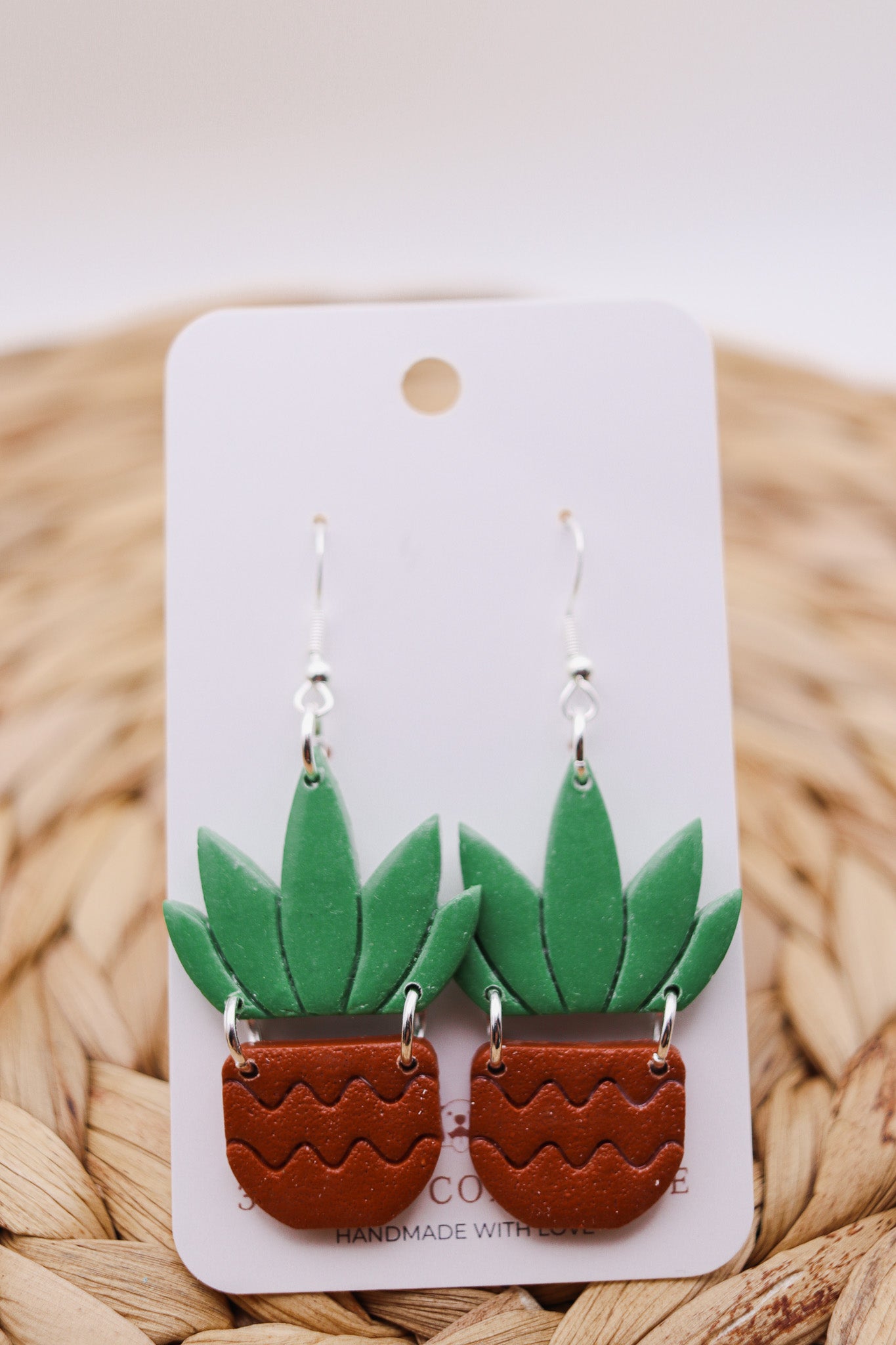 Agave Plant Earrings