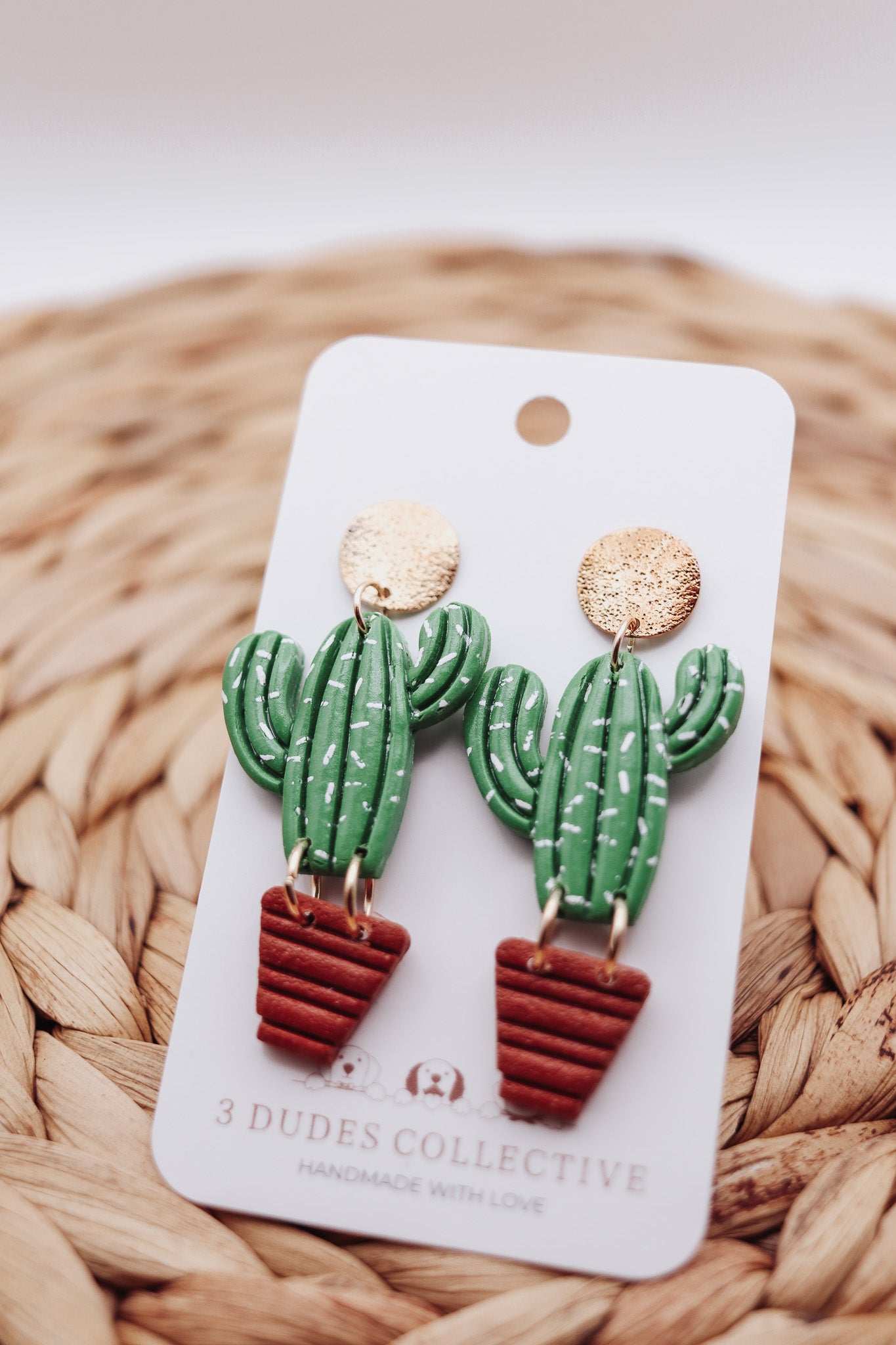 Dancing Prickly Cactus Earrings