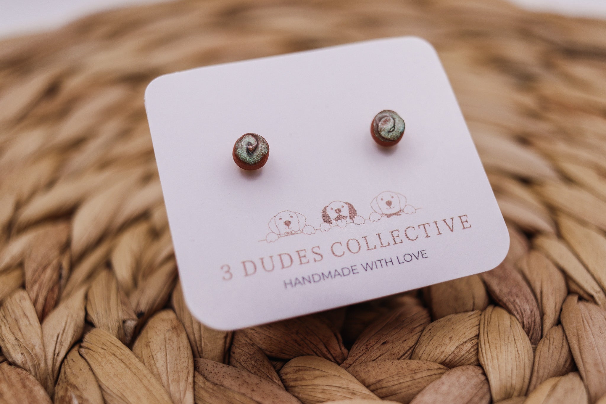 Micro Studs - Holographic Swirl