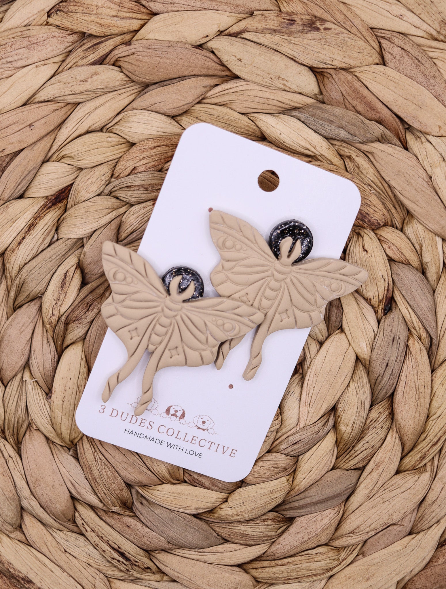 Luna Moth Earring (Nude)