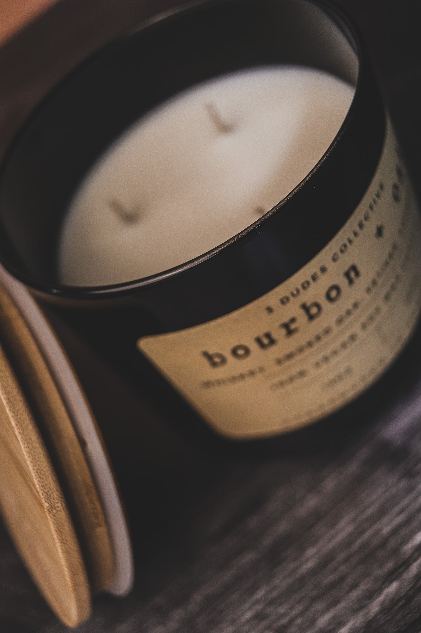 Classic Neutrals Collection: Bourbon + Oak  3 Wick Candle