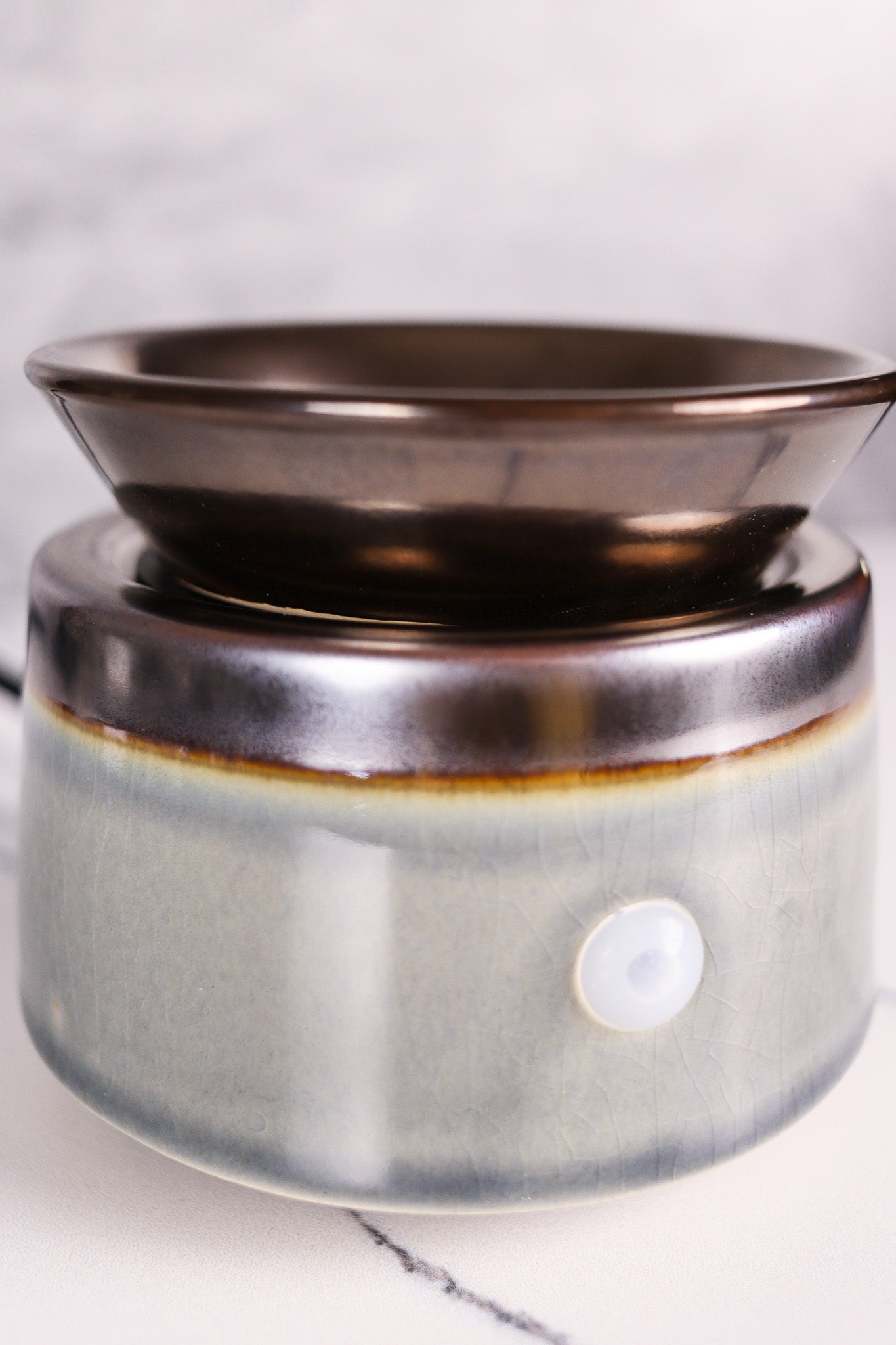 Ceramic 2-in-1 Wax Warmer - Copper and Blue