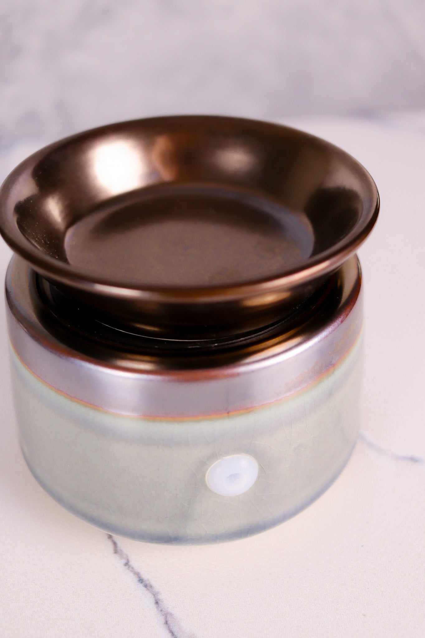 Ceramic 2-in-1 Wax Warmer - Copper and Blue