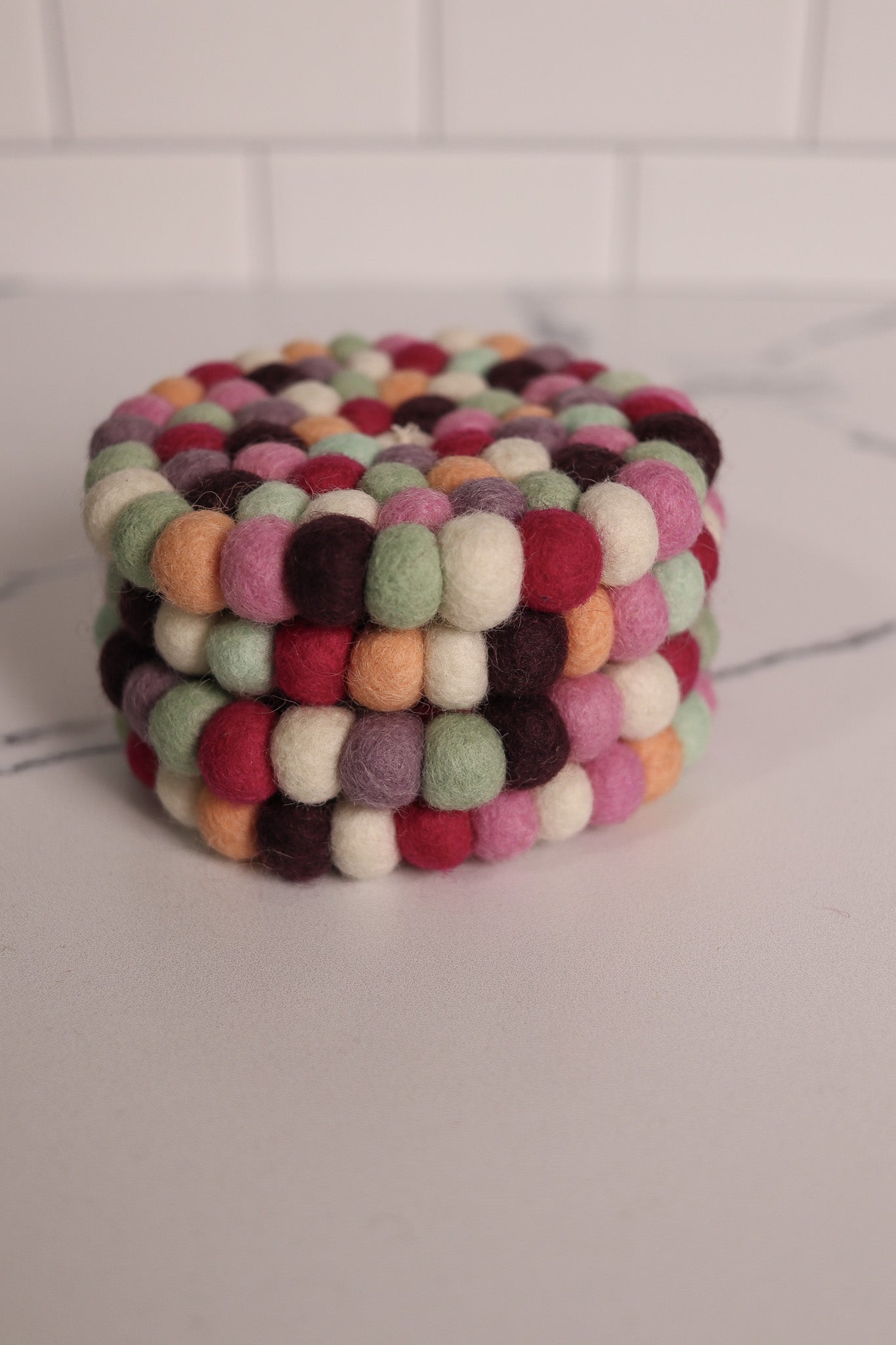 Eco-friendly Handmade Wool Coasters