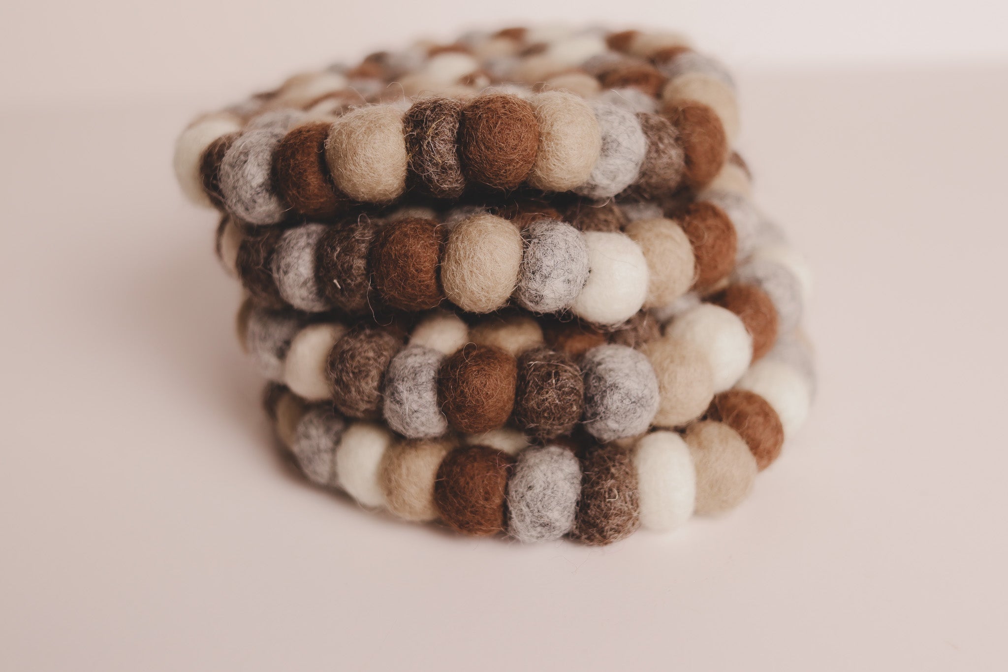 Eco-friendly Handmade Wool Coasters