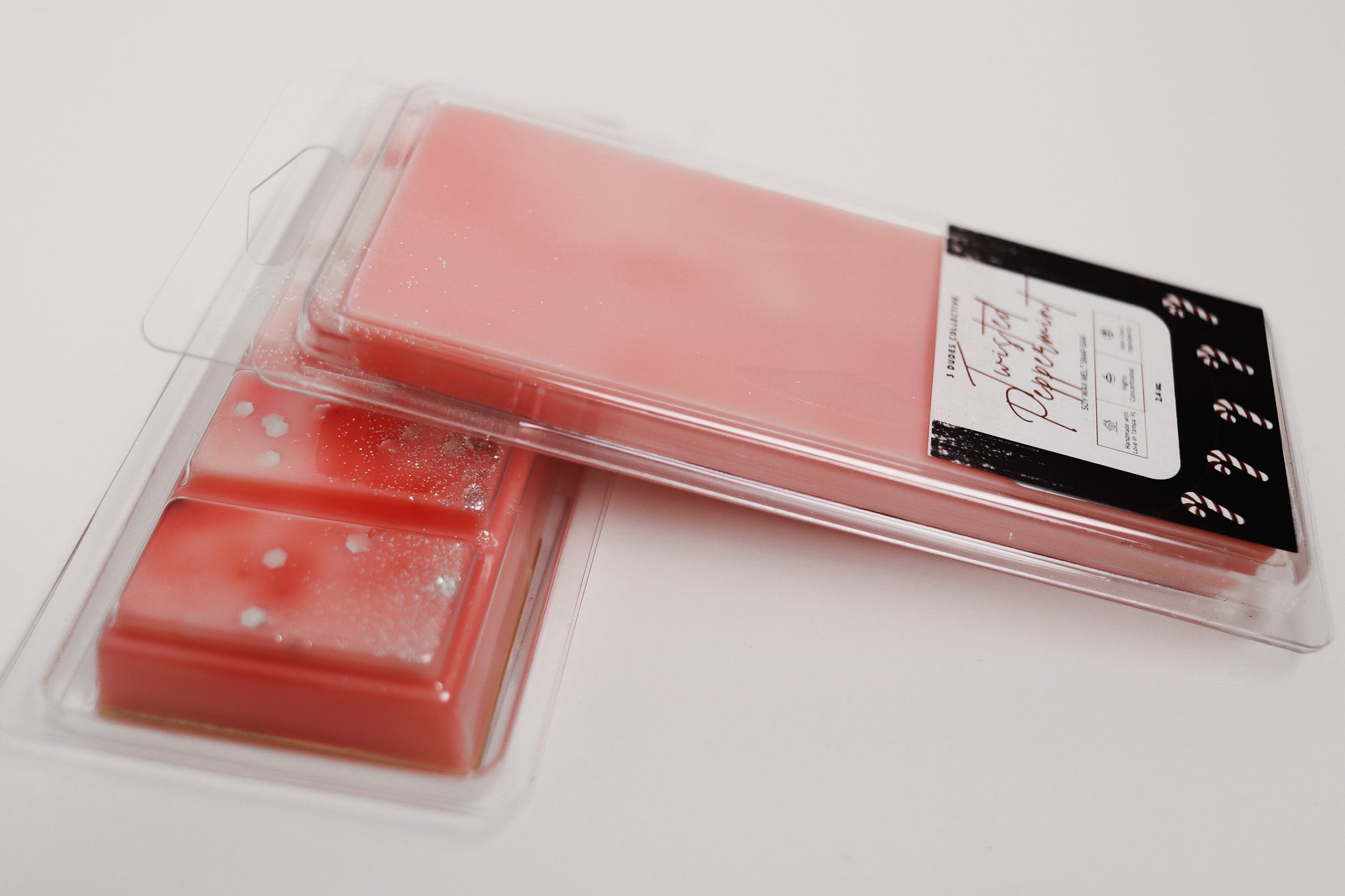 Twisted Peppermint Soy Wax Snap Bar