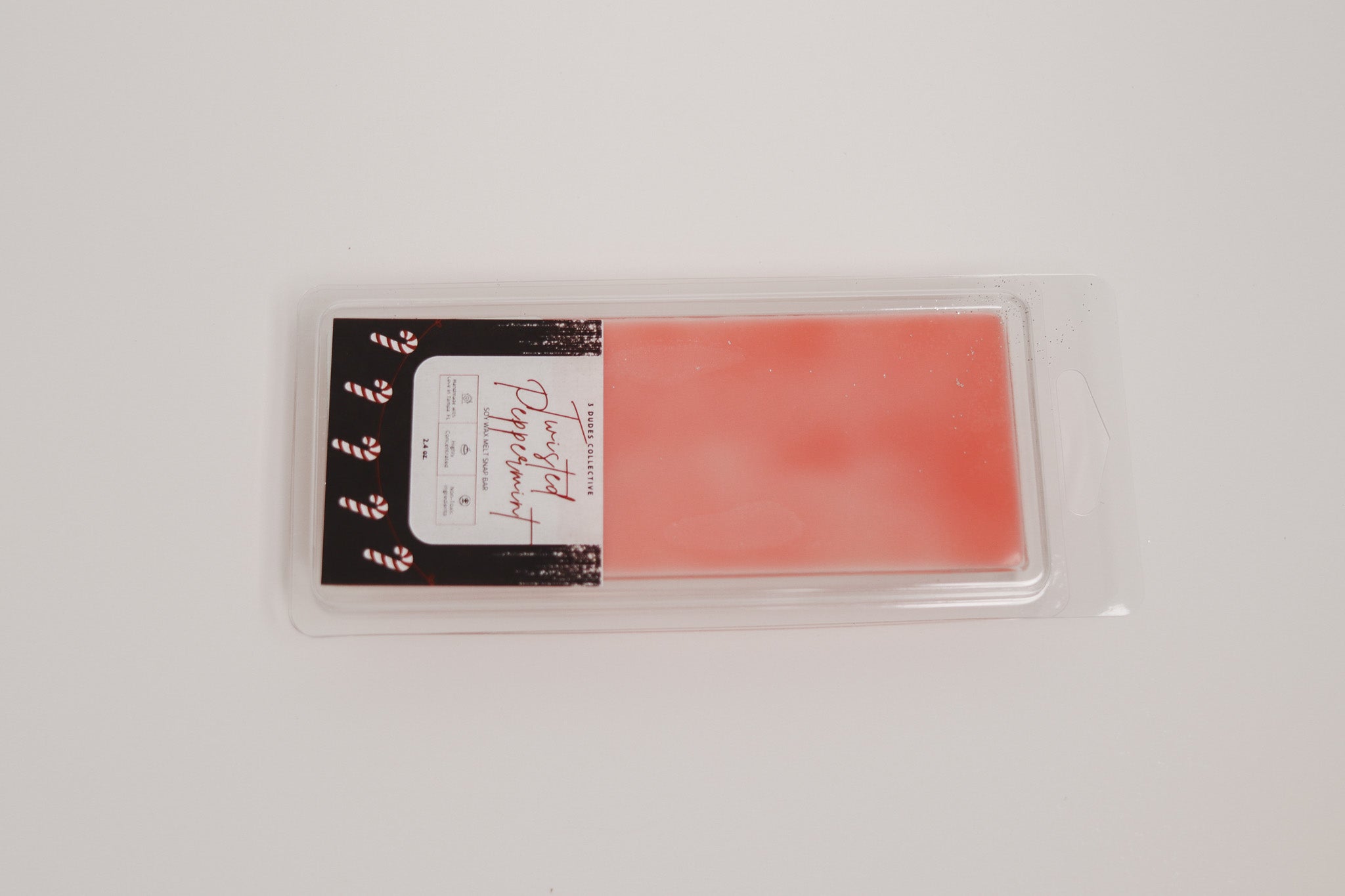 Twisted Peppermint Soy Wax Snap Bar