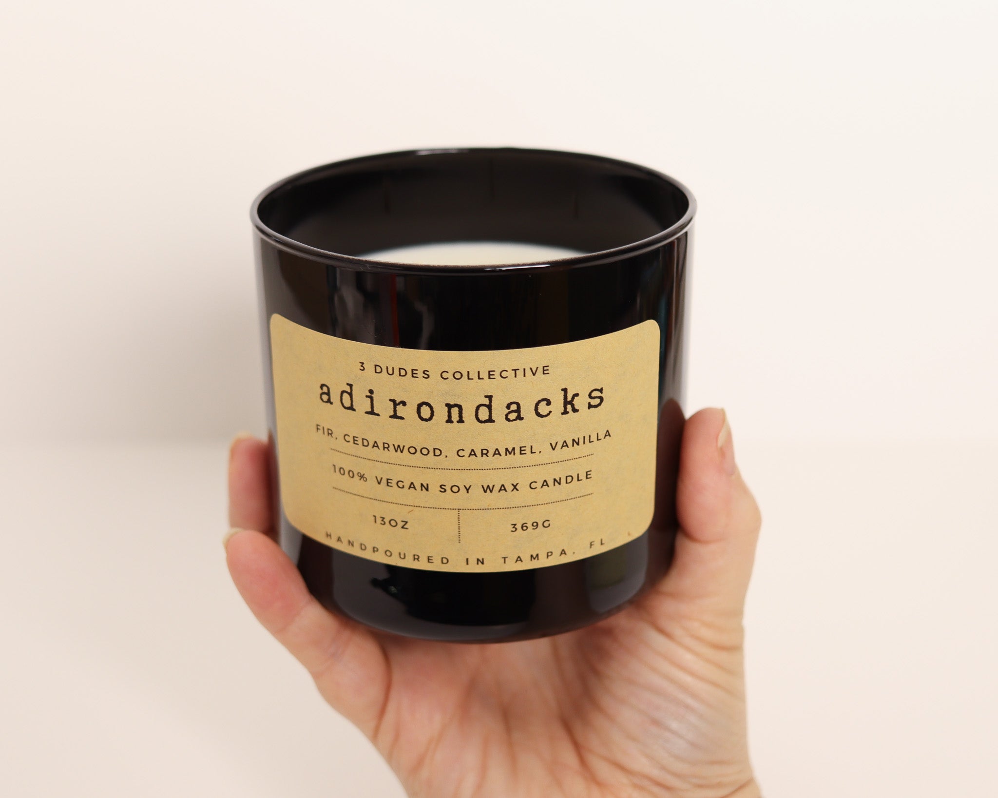 Classic Neutrals Collection: Bourbon + Oak  3 Wick Candle