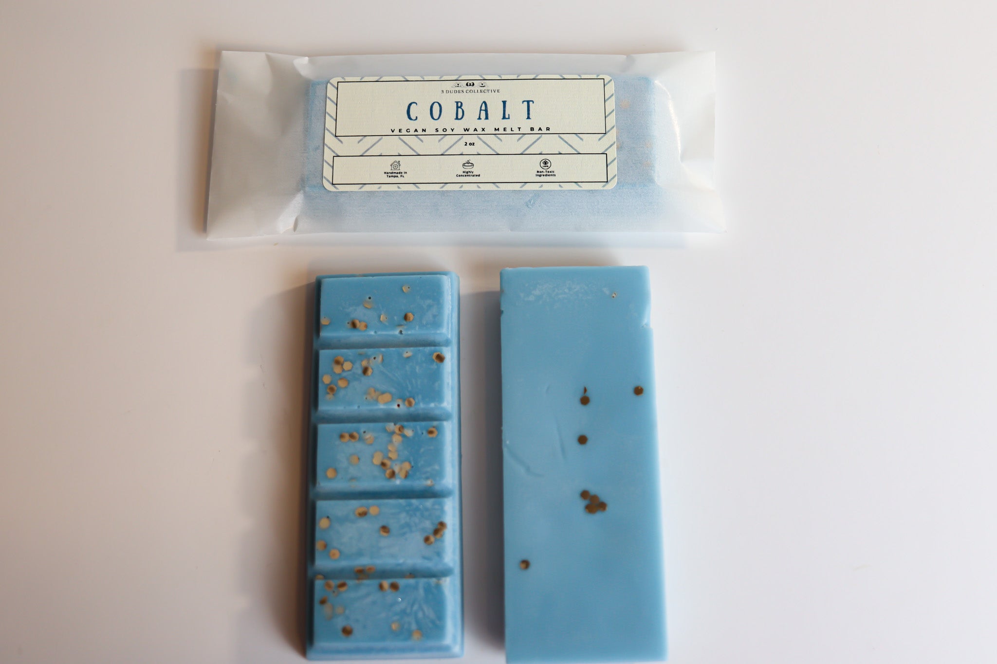 Cobalt Soy Wax Snap Bar