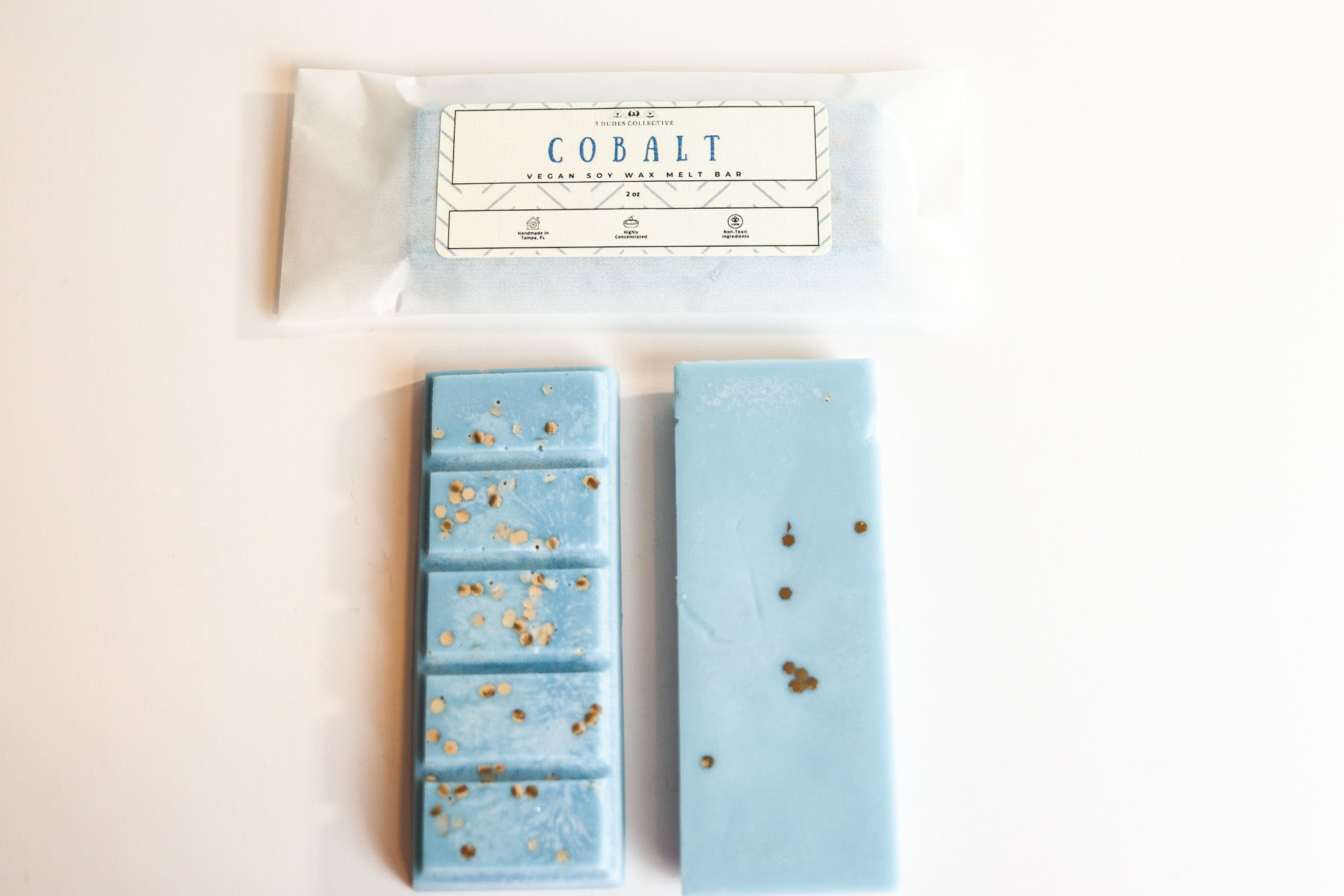 Cobalt Soy Wax Snap Bar