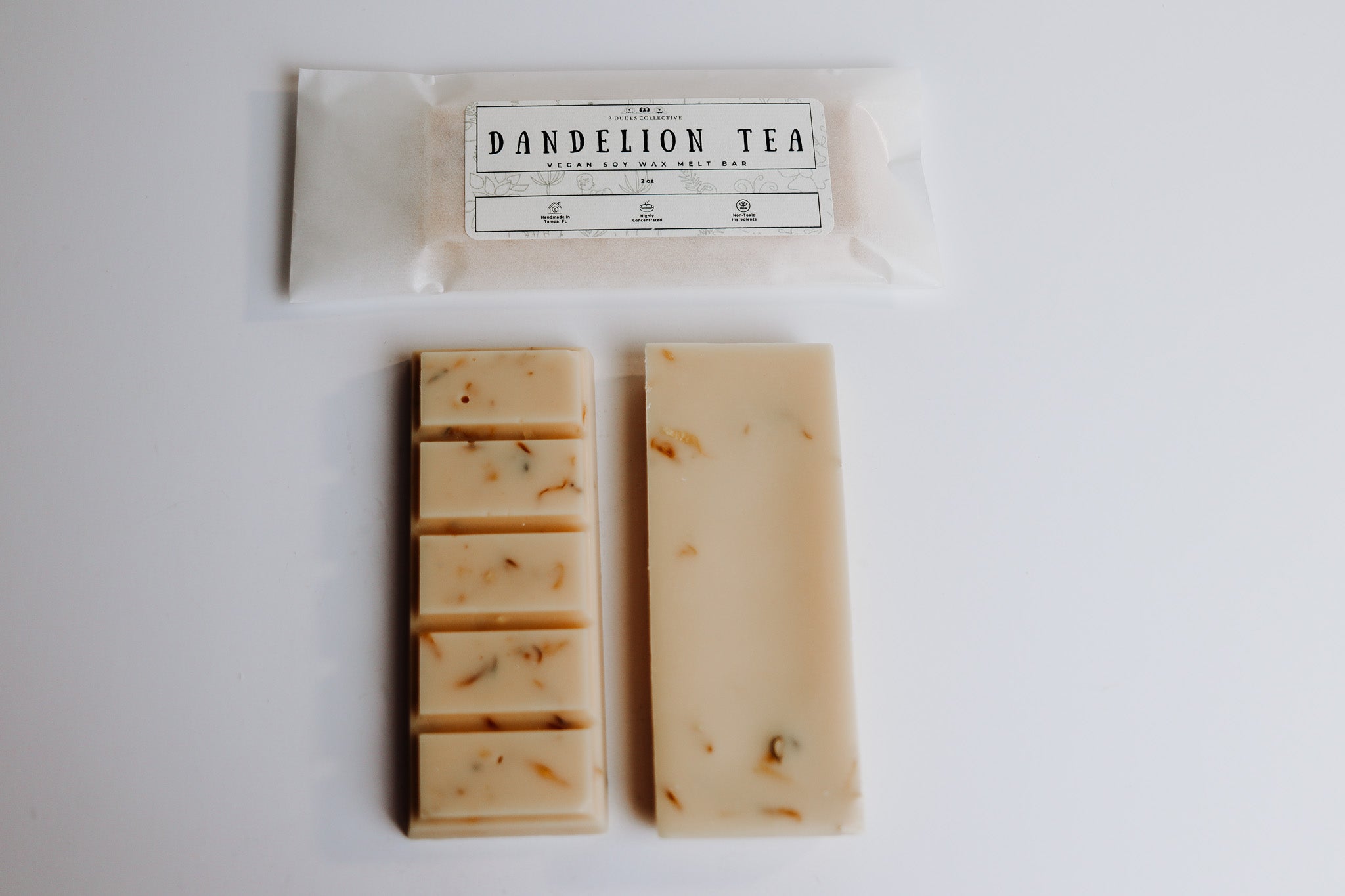 Dandelion Tea Soy Wax Snap Bar