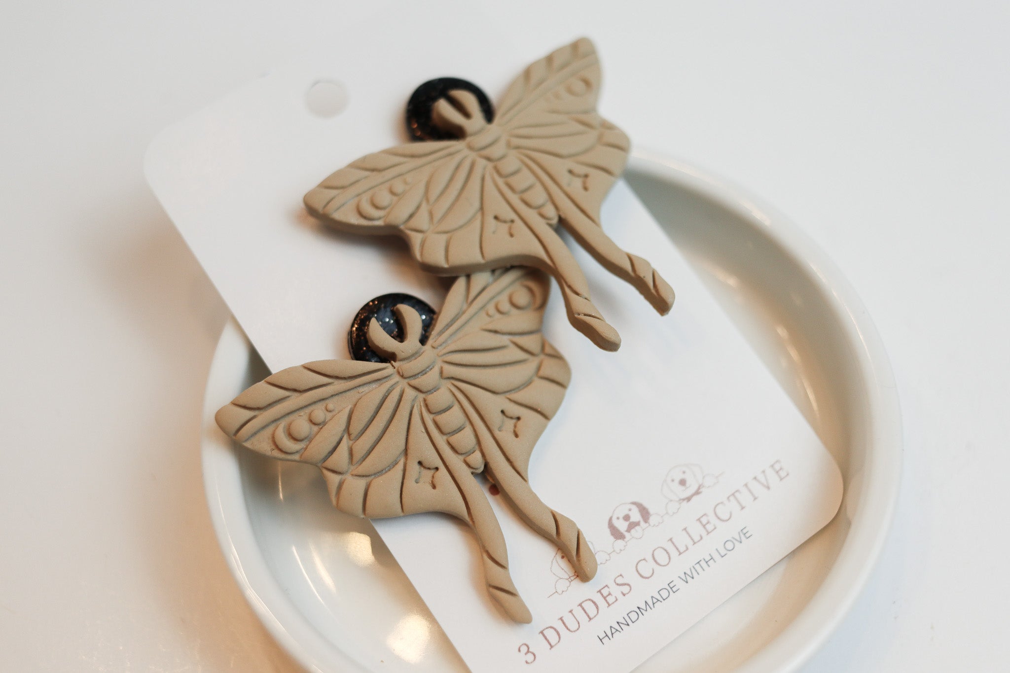 Luna Moth Earring (Nude)