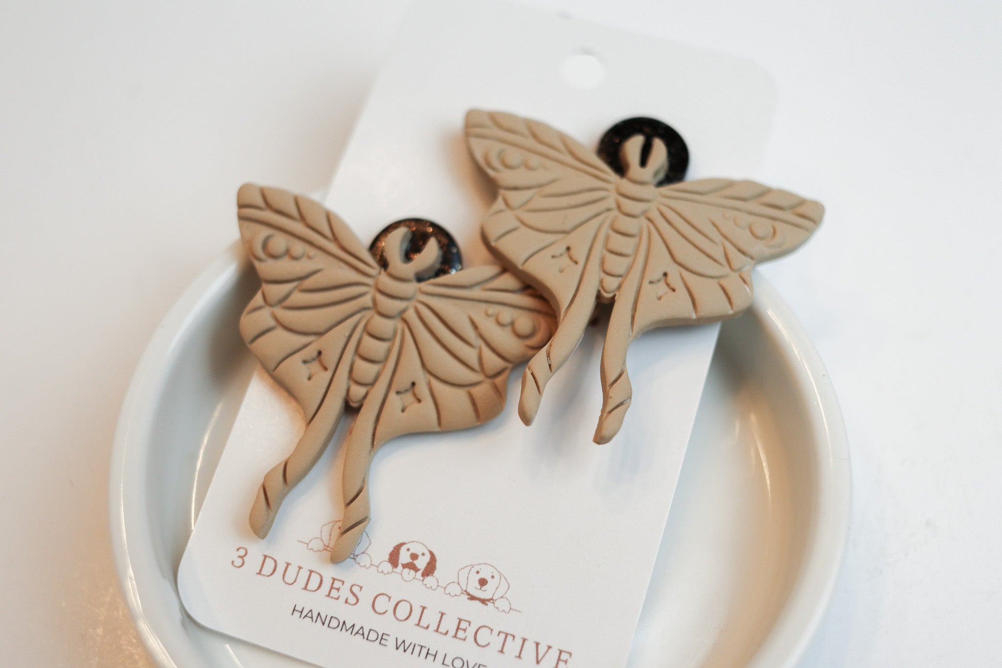 Luna Moth Earring (Nude)