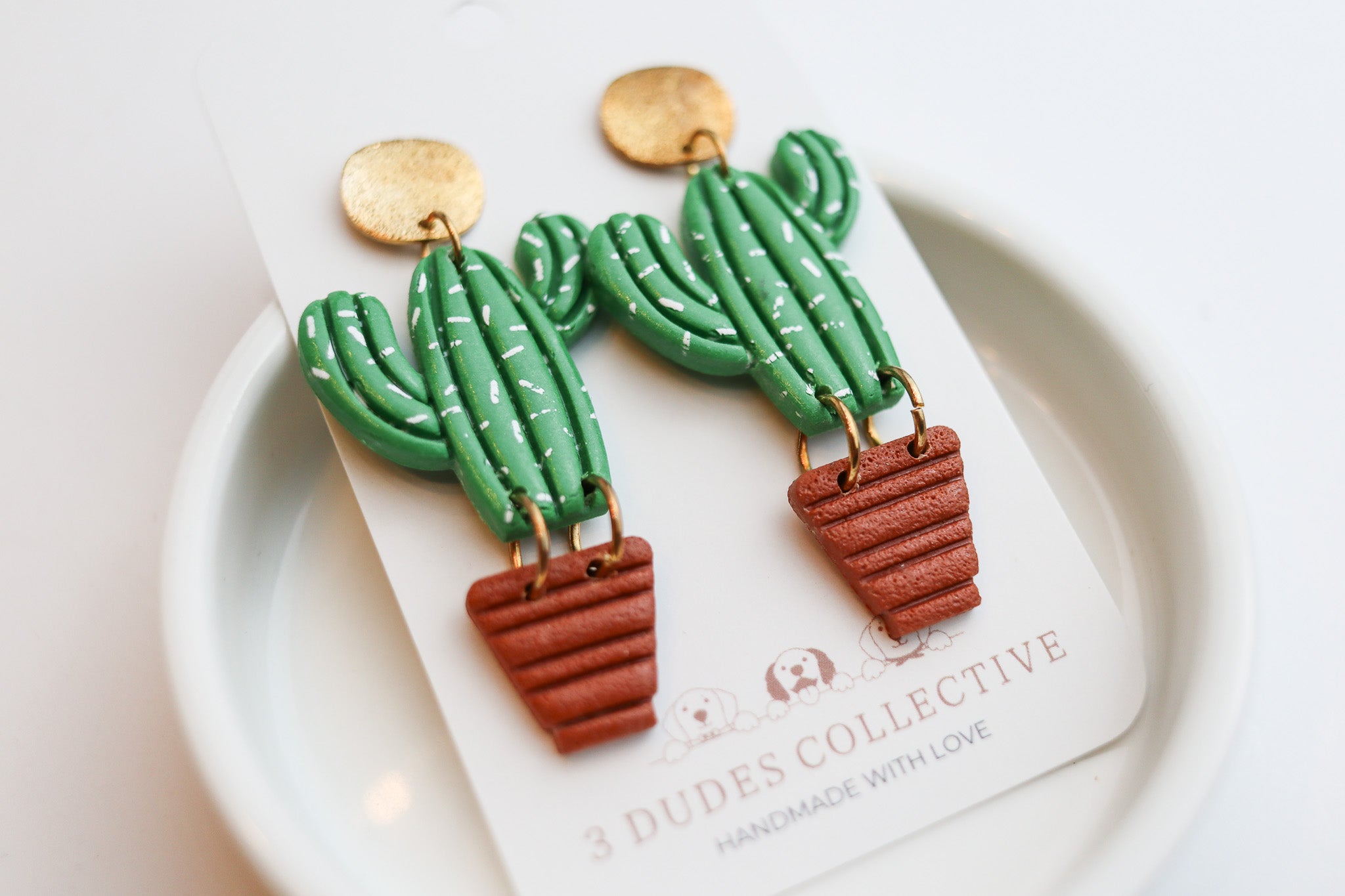 Dancing Prickly Cactus Earrings