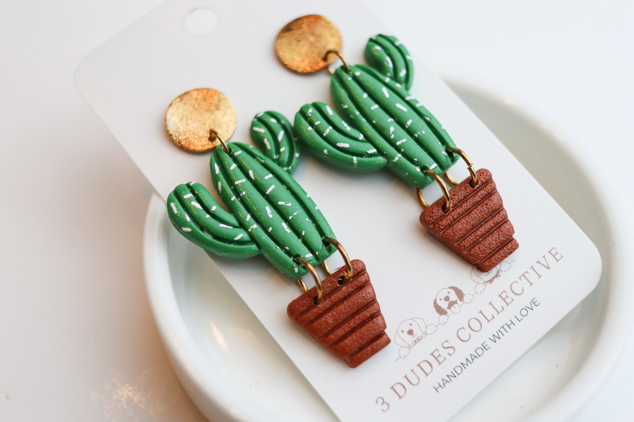 Dancing Prickly Cactus Earrings