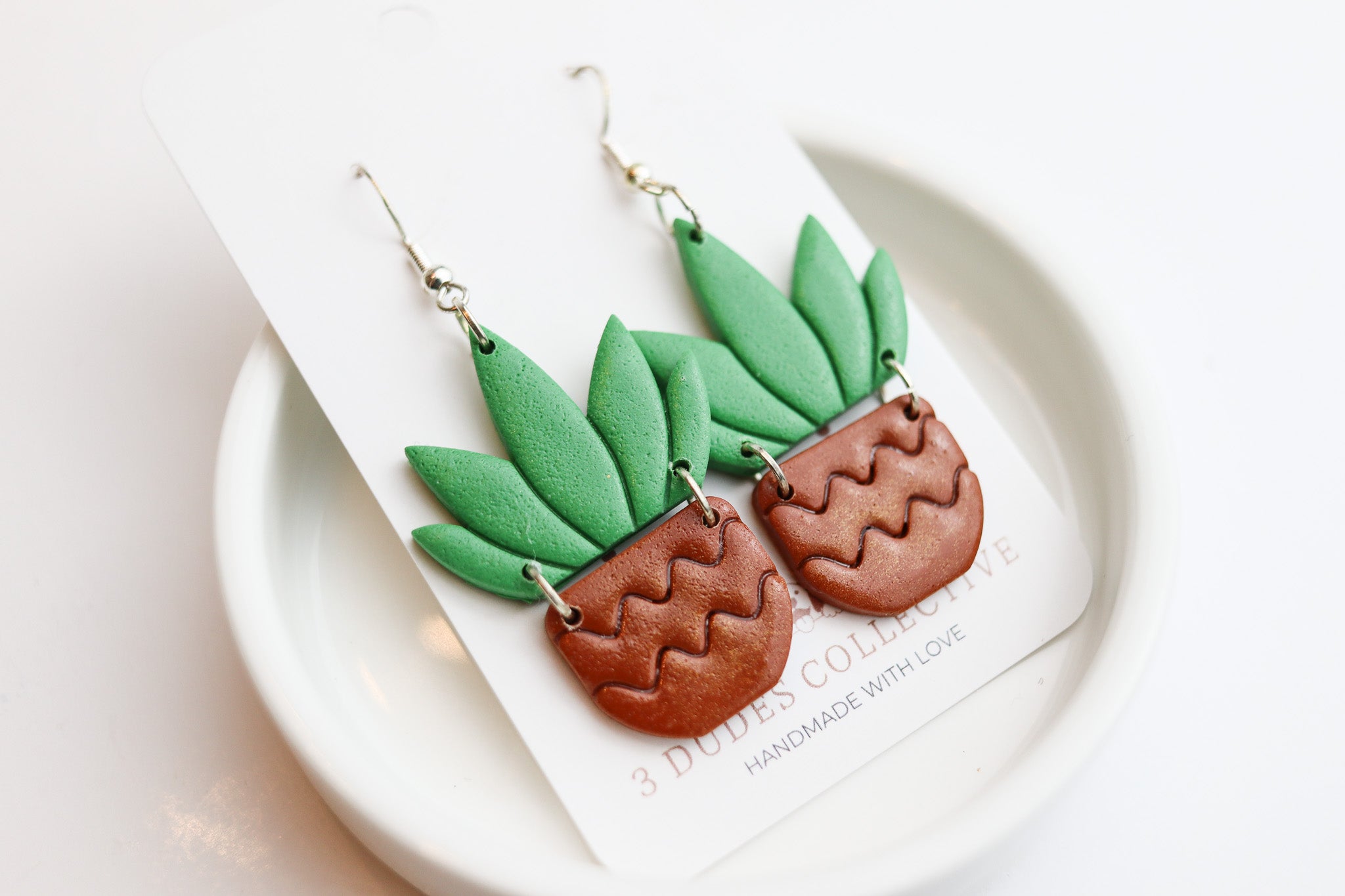 Agave Plant Earrings