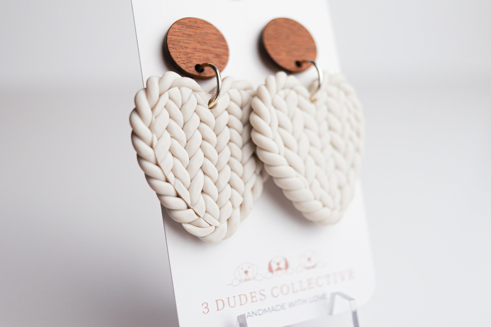 Braided Heart Earrings