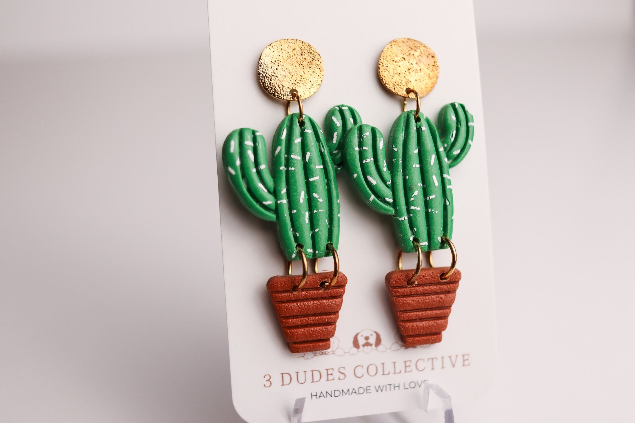 Dancing Prickly Cactus Earrings