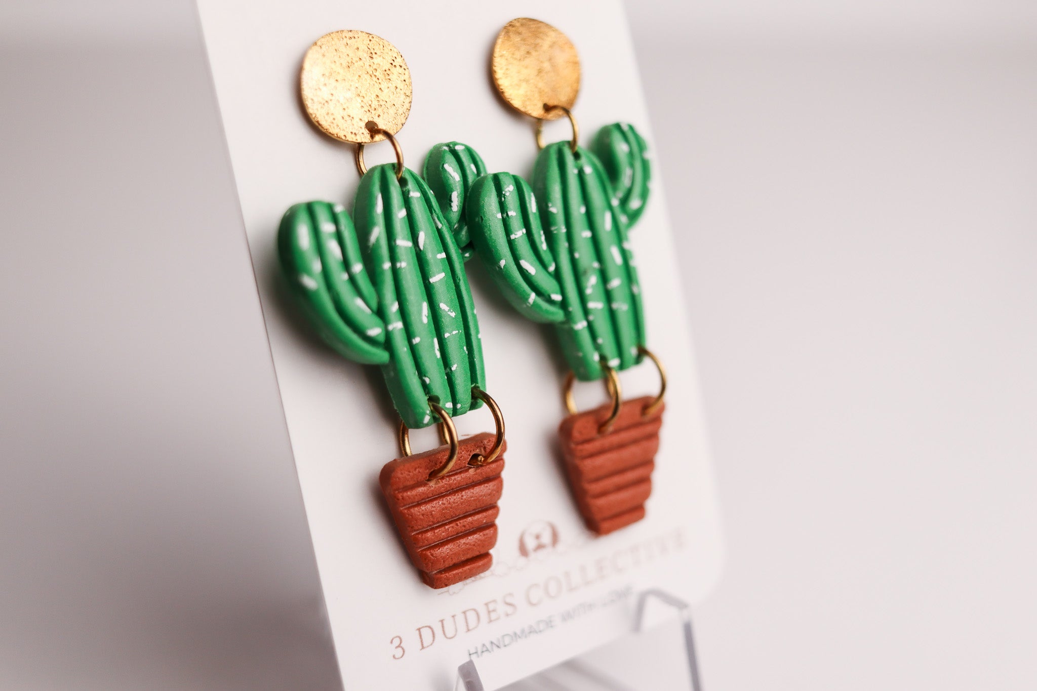 Dancing Prickly Cactus Earrings