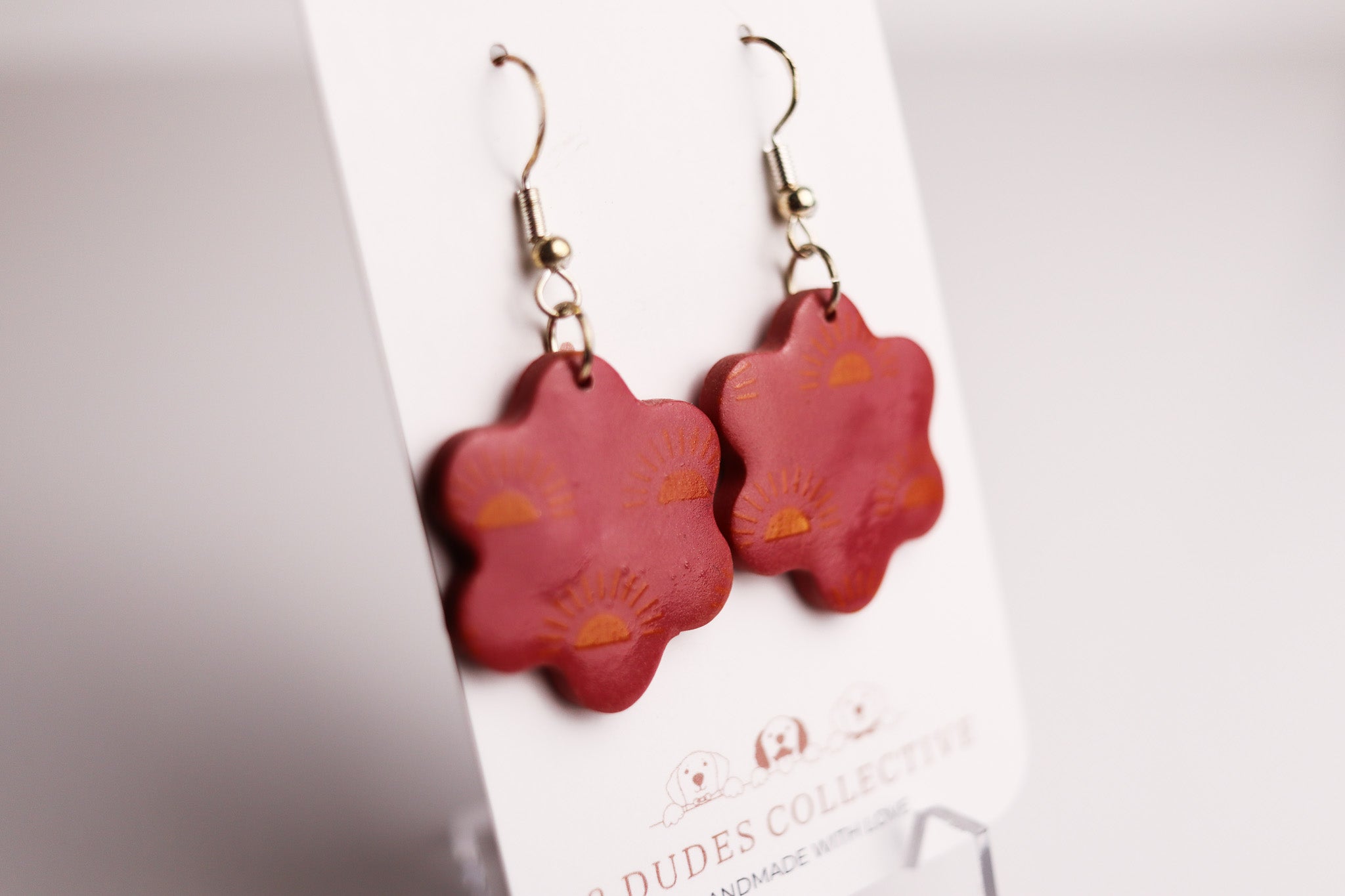 Sunset Flowers Dangle Earrings