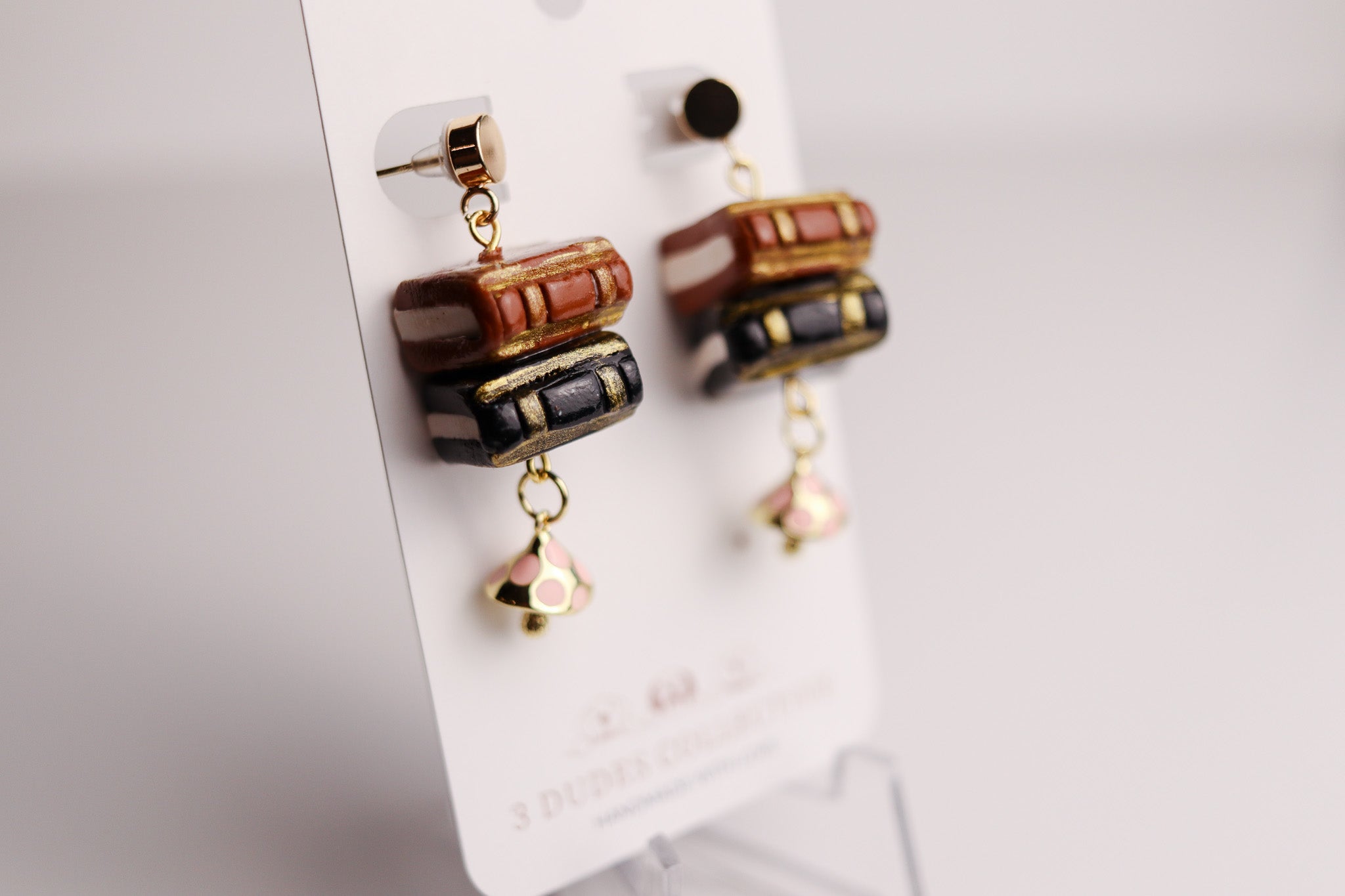 Dark Academia Cottage Core Book Nerd Earrings