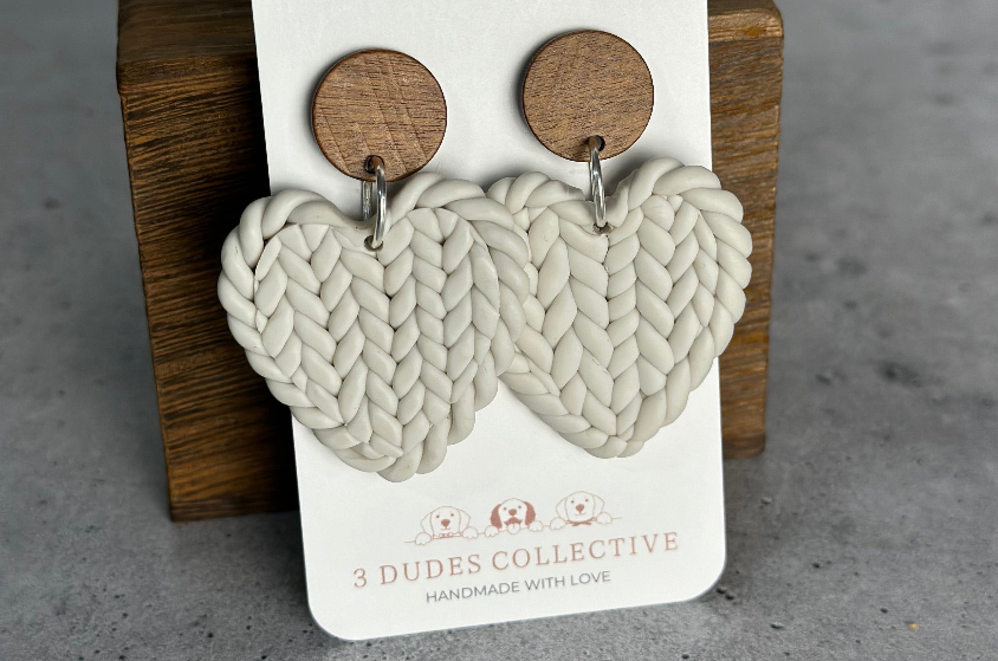 Braided Heart Earrings