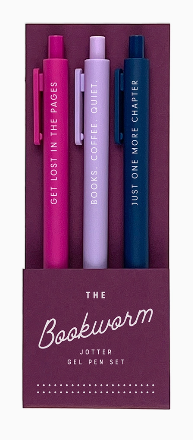 The Bookworm Jotter Gel Pen: Set of 3