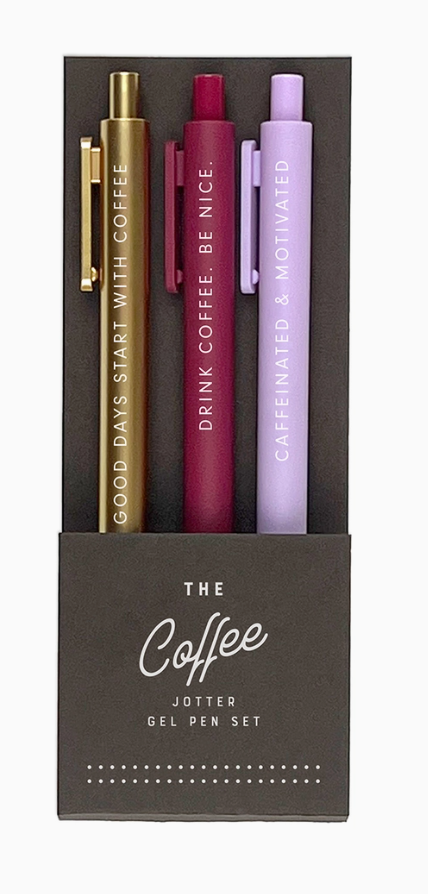 The Coffee Jotter Gel Pen: Set of 3