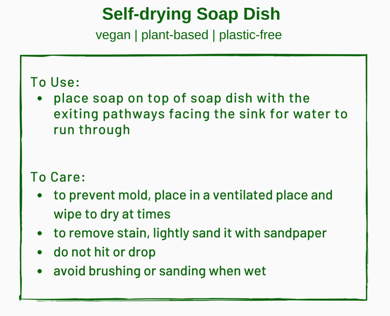 Self-Drying Soap Dish