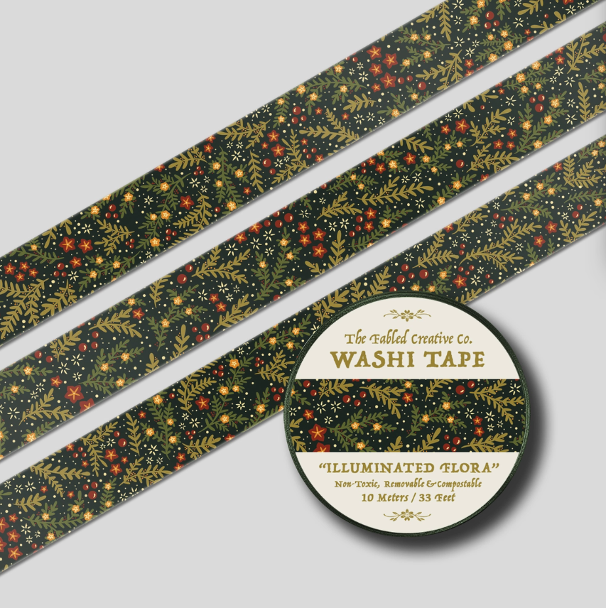 Illuminated Flora Washi Tape