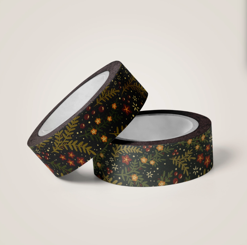 Illuminated Flora Washi Tape