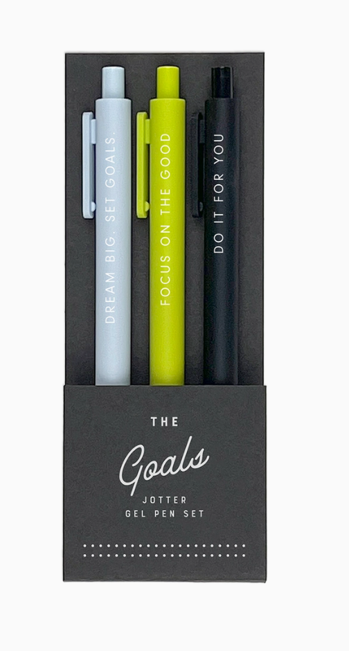 The Goals Jotter Gel Pen: Set of 3