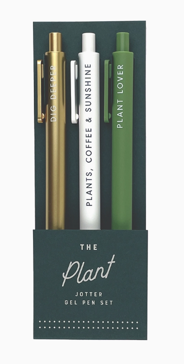 Plant Jotter Gel Pen: Set of 3