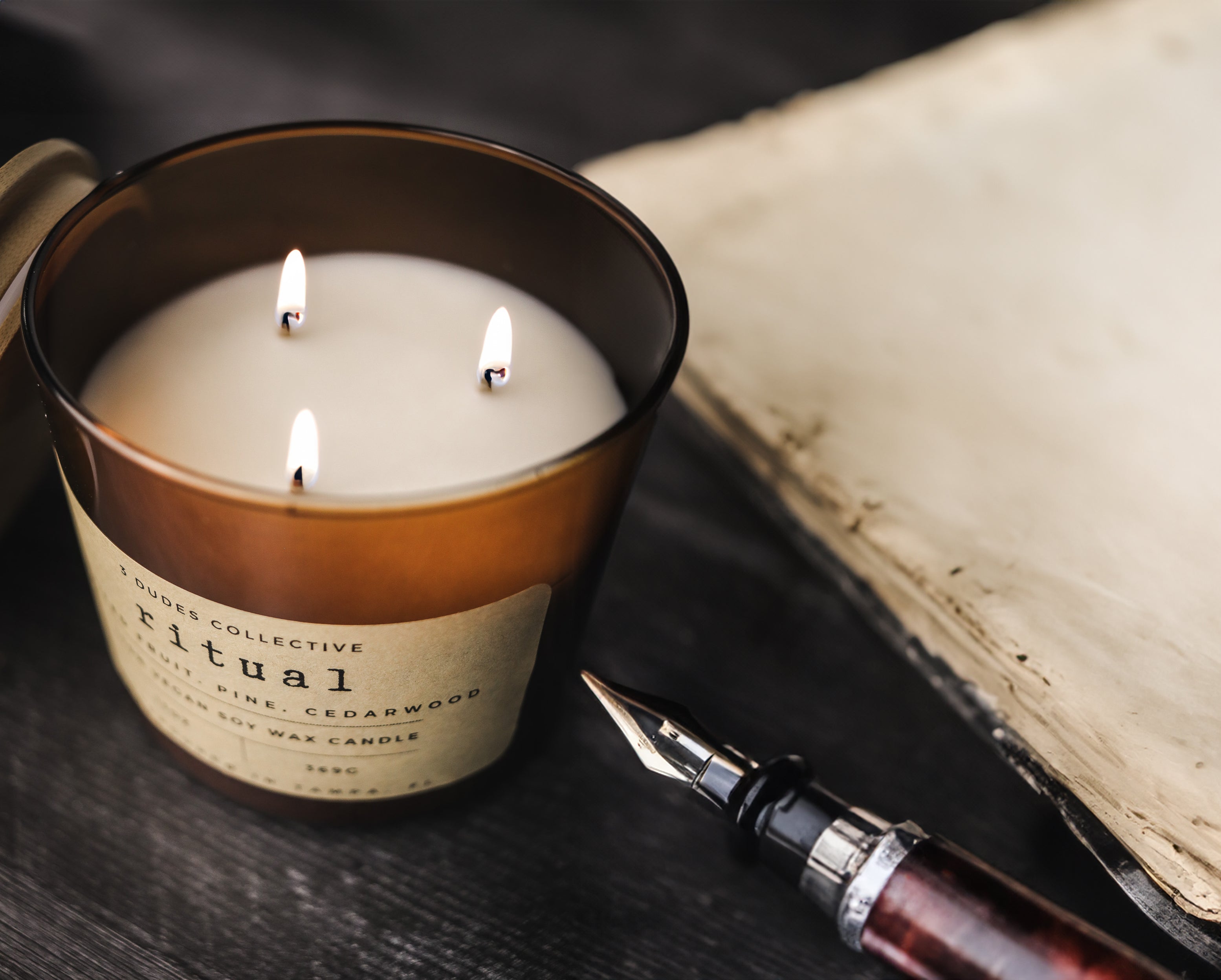 Classic Neutrals Collection - Ritual 3 Wick Candle