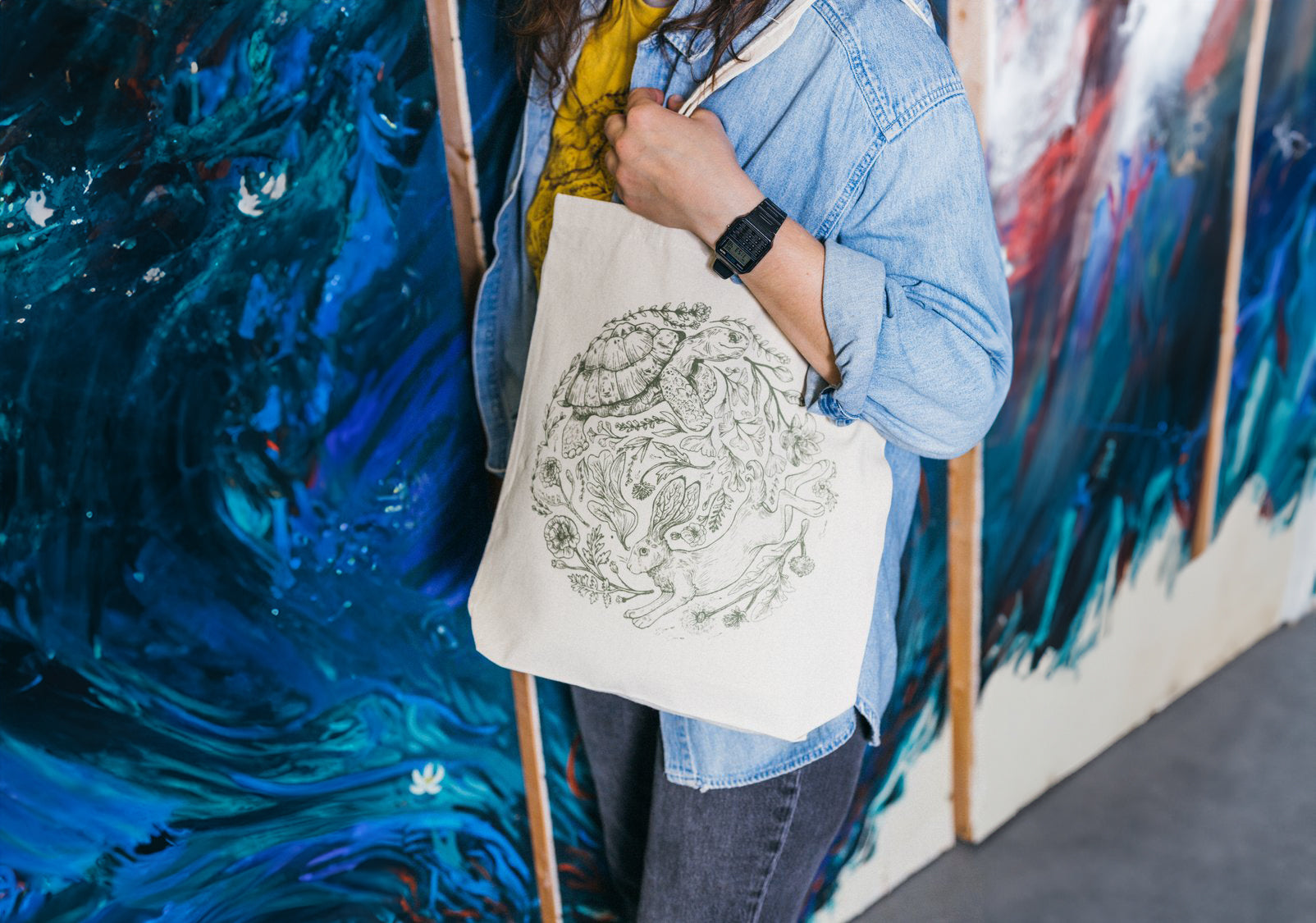 Tortoise & the Hare Tote Bag