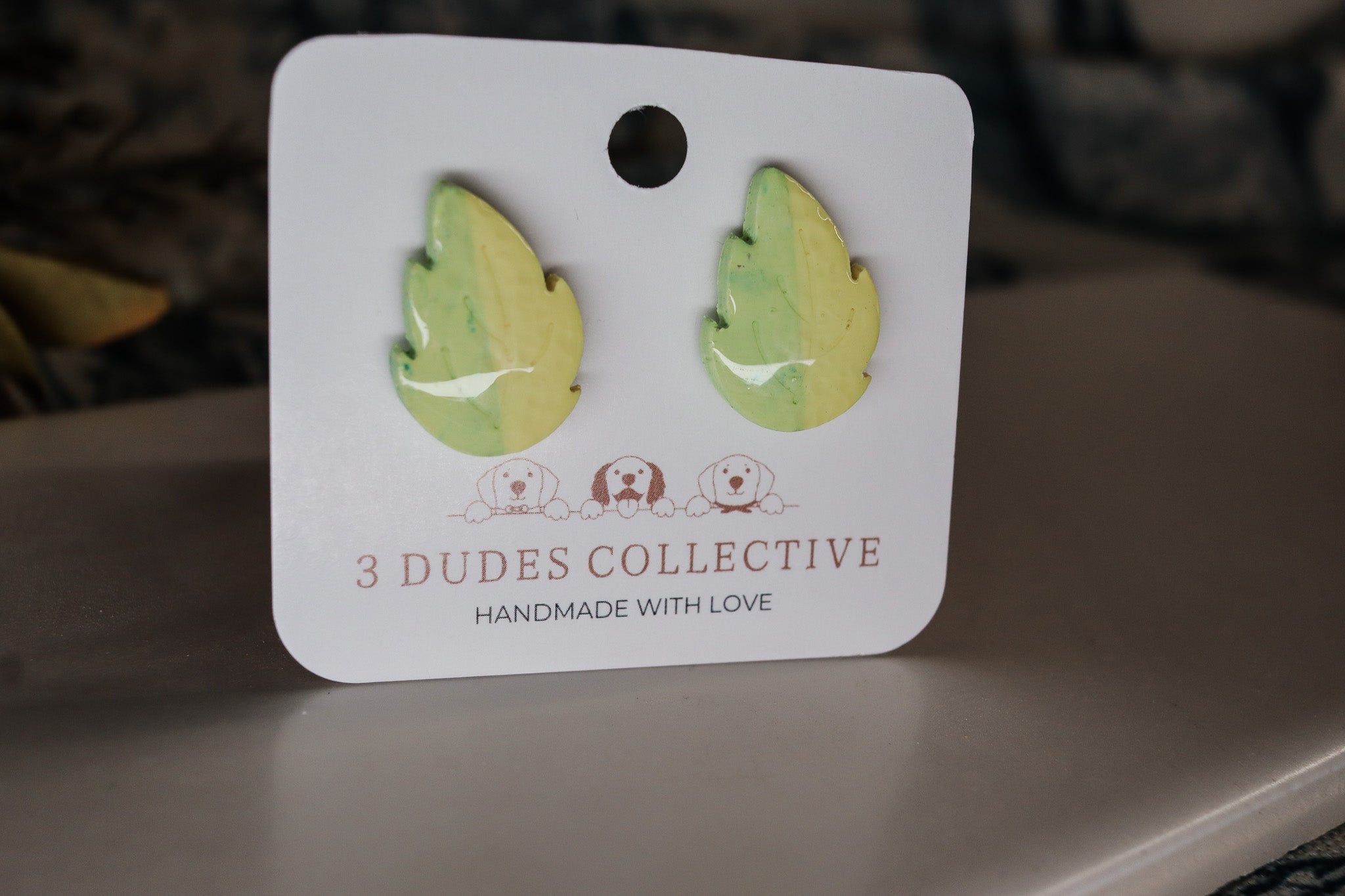 Limoncello Leaves Stud Earrings